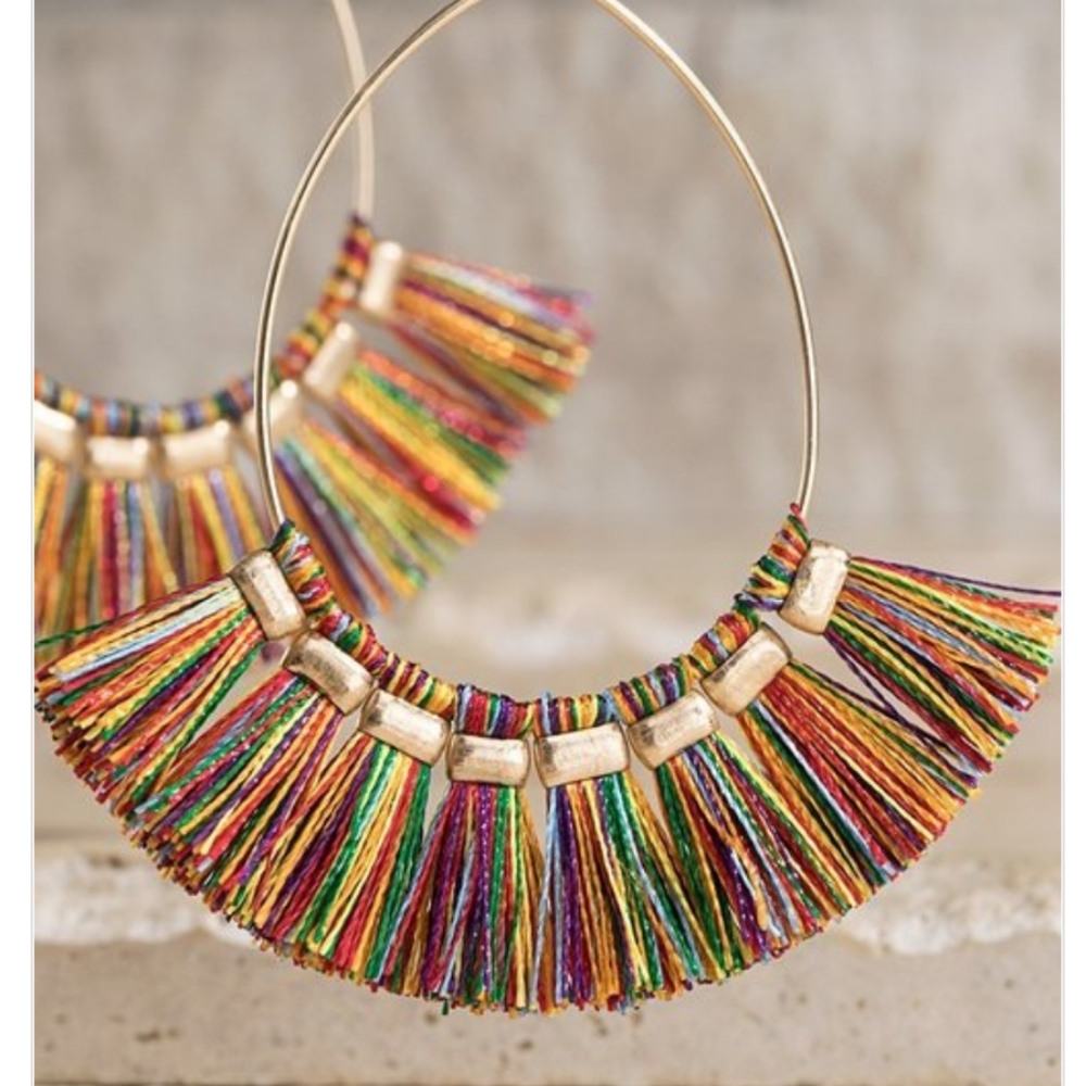 Cute multicolored thrill earrings